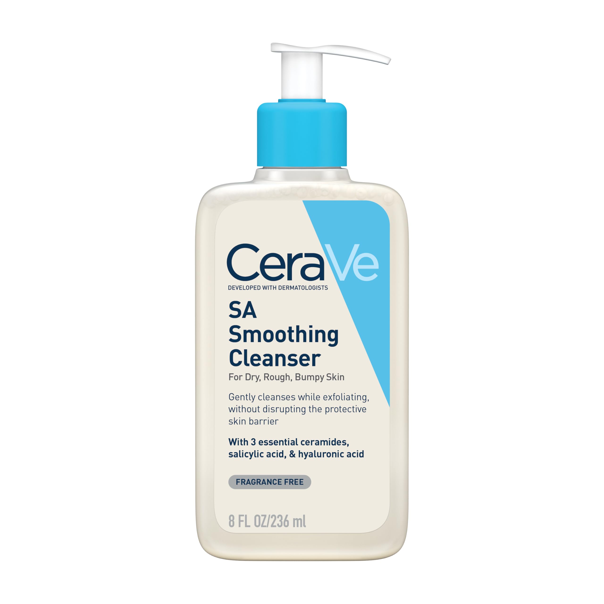 Cerave Sa Smoothing Face And Body Cleanser For Dry Skin, 473Ml