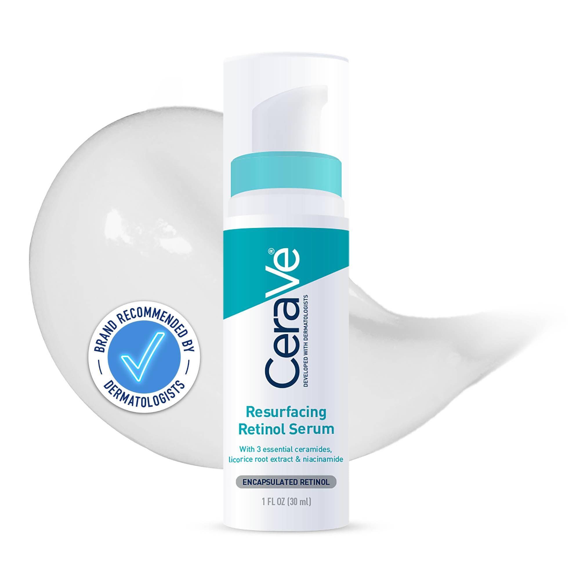 Cerave Resurfacing Retinol Serum With Ceramides And Niacinamide, Clear, 30Ml