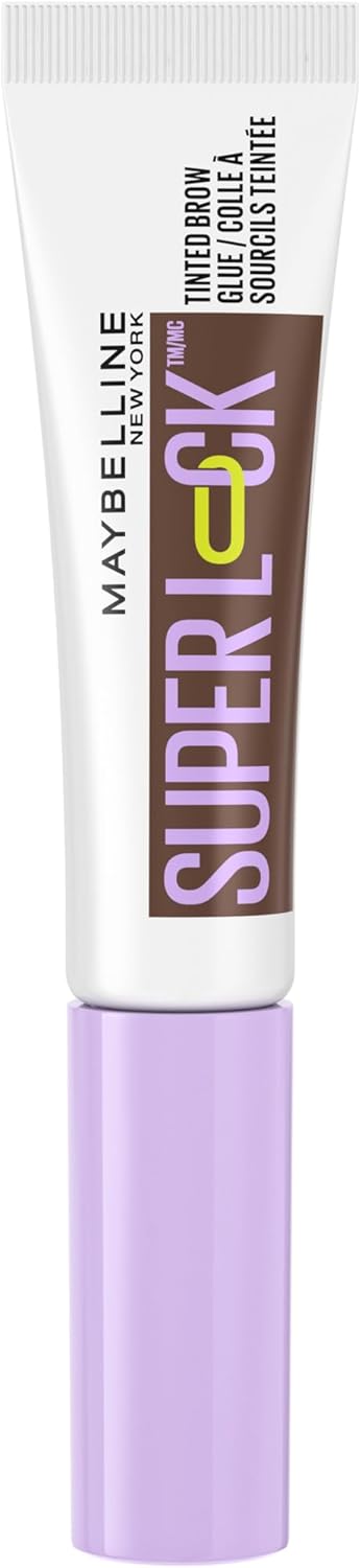 Maybelline Superlock Tinted Brow Glue Non-Sticky Finish Up to 24H, 260 Deep Brown, 7ml