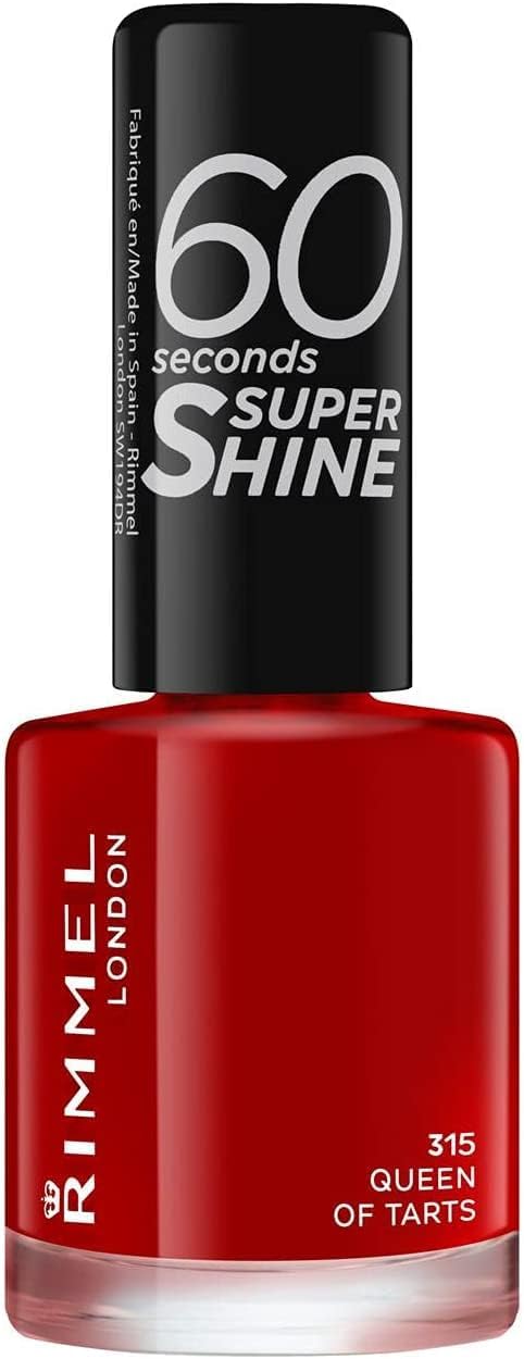 Rimmel 60 Seconds Super Shine Nail Polish, 315 Queen of Tarts, 8ml