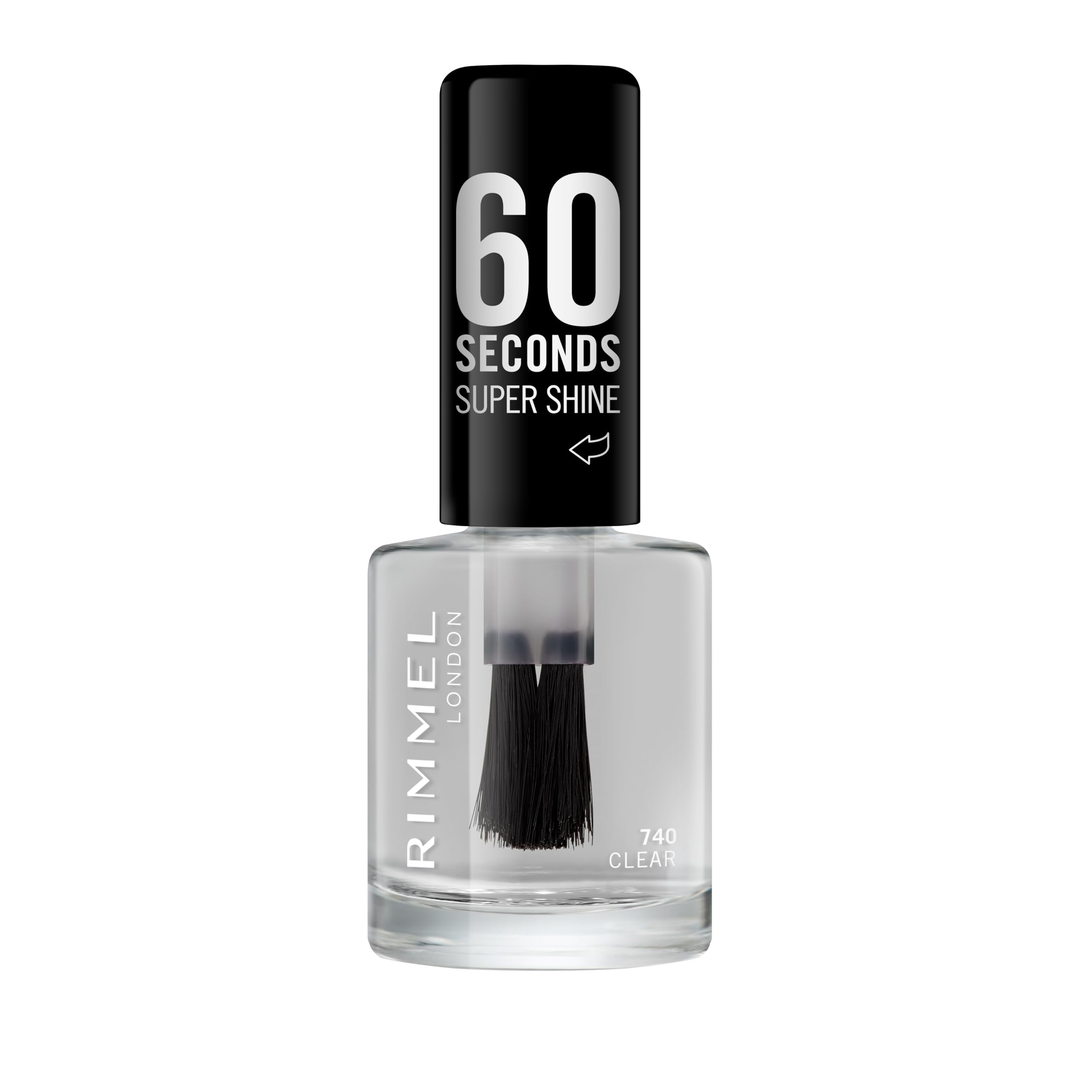 Rimmel London 60 Seconds Super Shine Gel, 740 Clear, 8Ml