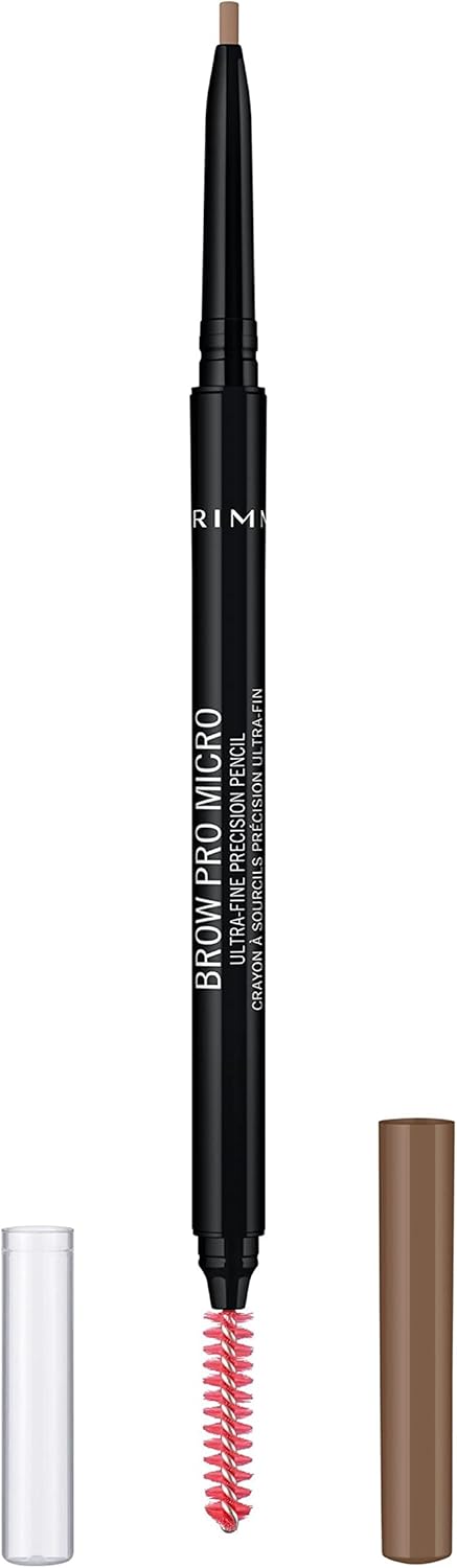 Rimmel London Brow Pro Micro Ultra-Fine Precision Pencil, 001 Blonde, 1 Count