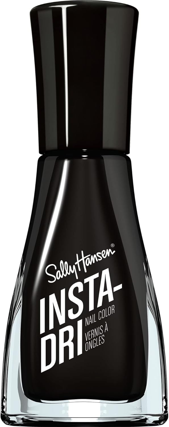 Sally Hansen Insta-Dri Nail Polish, Black To Black, 9.17ml