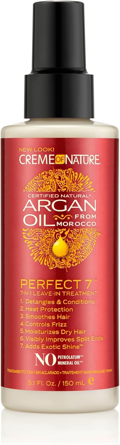 Revlon Creme of Nature Perfect 7 Argan Oil From Morocco 7-In-1 Leave-In Treatment, 150ml