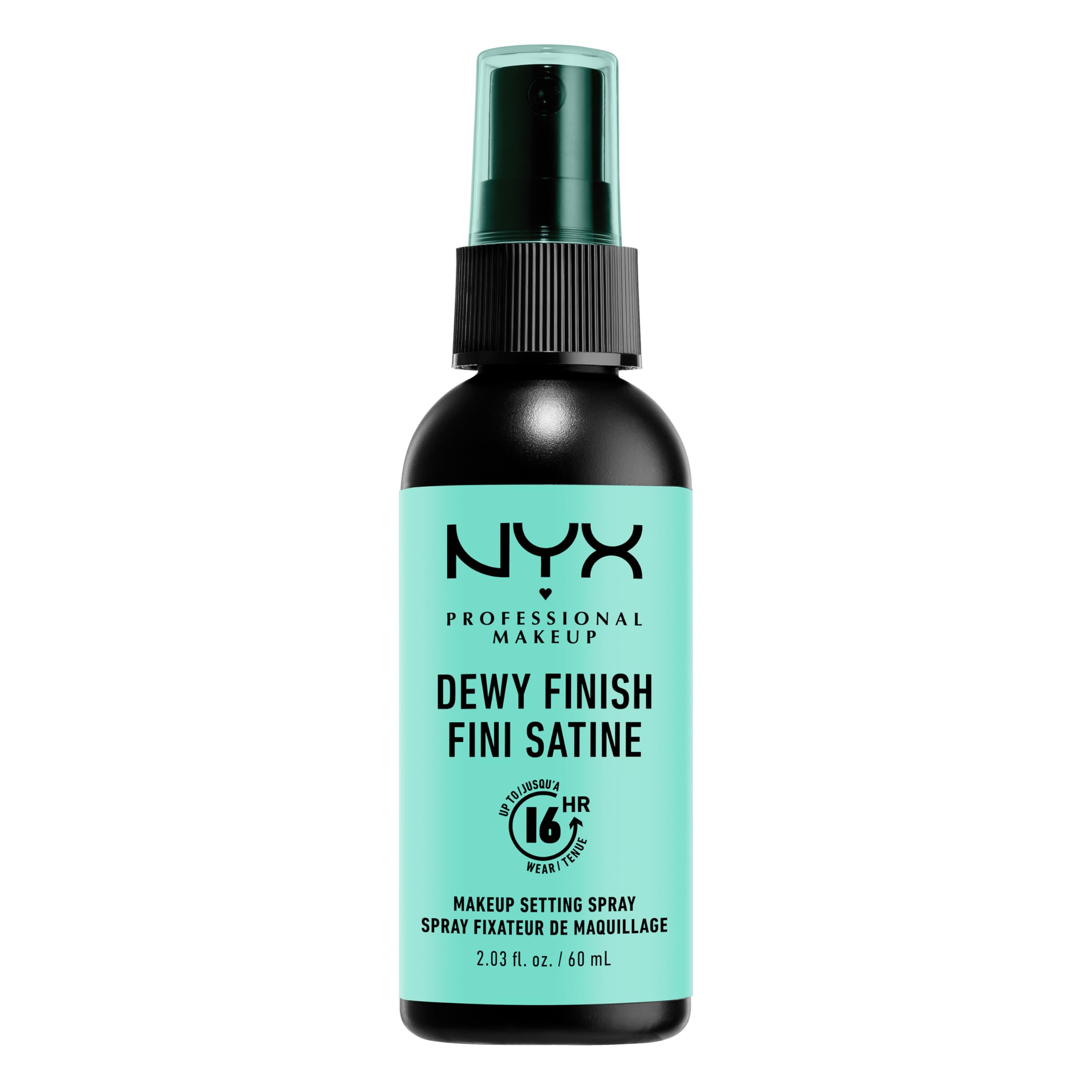 Nyx Professional Makeup Dewy Finish Makeup Setting Spray Up To 16H, 60Ml